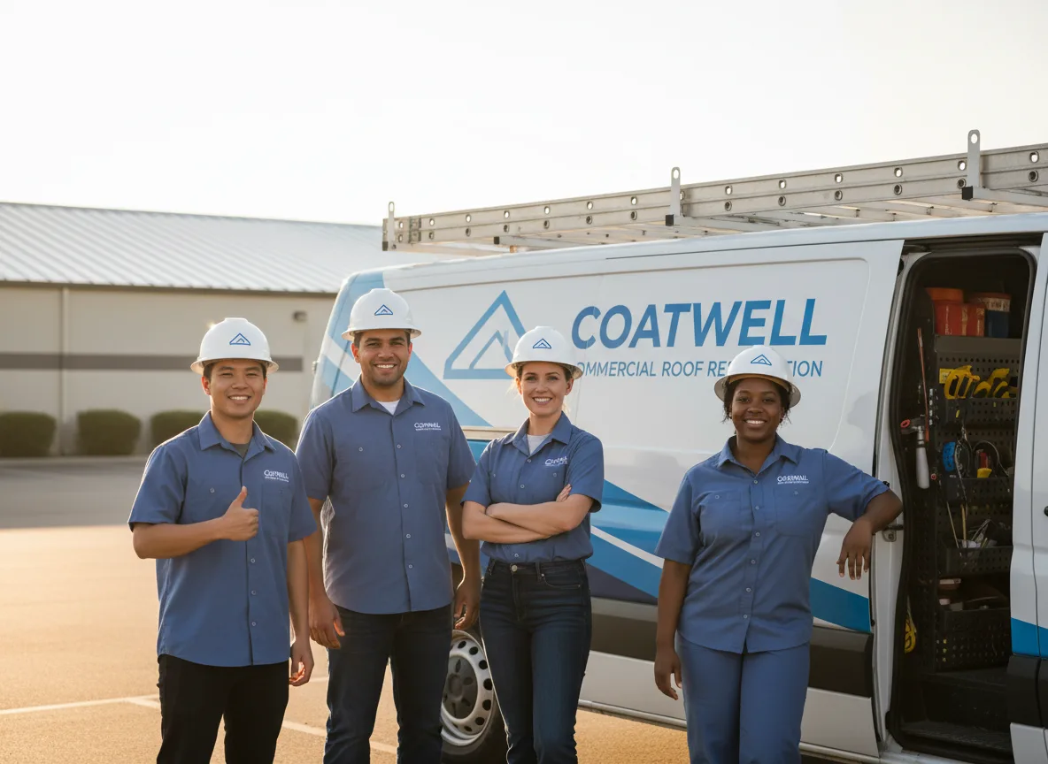 Commercial roof coating company in Brooks, ME