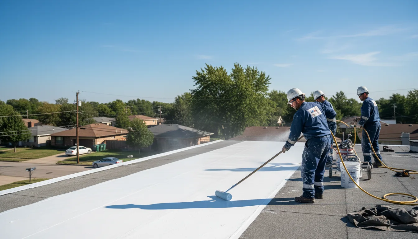 Commercial roof coating in Brooks, ME near me